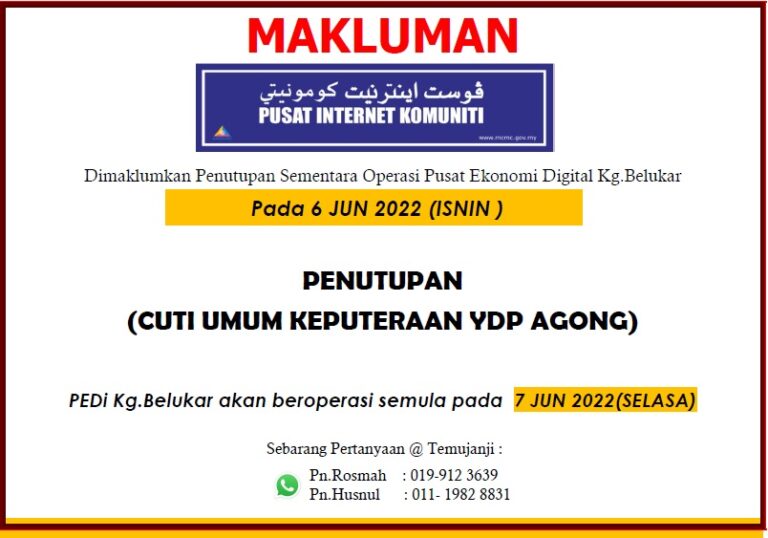 CUTI AGONG 2022